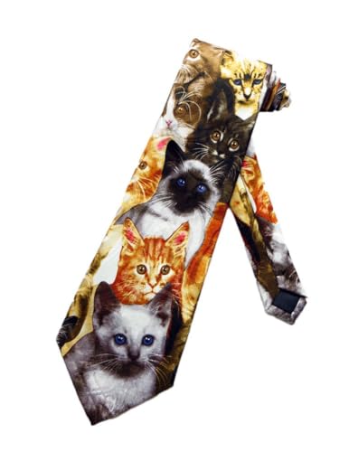 Steven Harris Cats Allover Tie Mens Necktie - Image 4