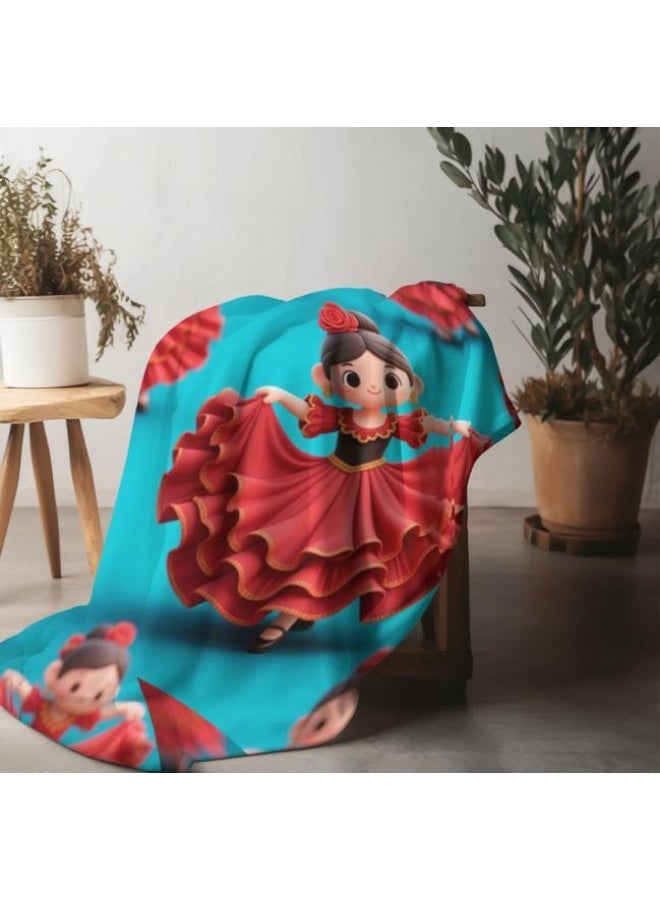 general Baby and children's cartoon flannel thin blanket (warm and comfortable, suitable for sleep, games) 70cm*100cm - Image 1