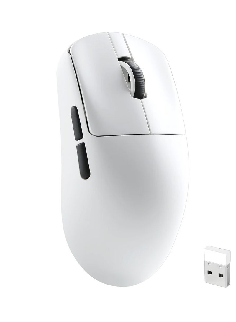 دراكلاو ماوس ألعاب لاسلكي، 12000 نقطة في البوصة، ثلاثي الأوضاع 2.4 جيجاهرتز/يو إس بي-سي/بلوتوث 5.3، ماوس ألعاب لاسلكي، 6 ماوس ألعاب قابلة للبرمجة، عمر بطارية 72 ساعة، فئران ألعاب قابلة لإعادة الشحن لأجهزة الكمبيوتر الشخصية، ماك، بلاي ستيشن 5، إكس بوكس ​​- أبيض - Image 1