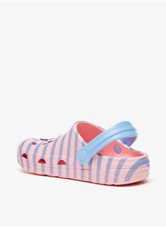Disney Girls Marie Applique Detail Striped Clogs  - Image 2