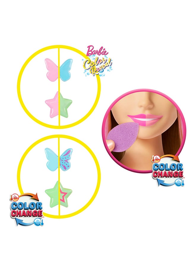 Barbie Doll Styling Head, Blonde Hair with 20+ Hair Styling Accessories Including Star & Butterfly Color Change Hair Clips  - Image 5