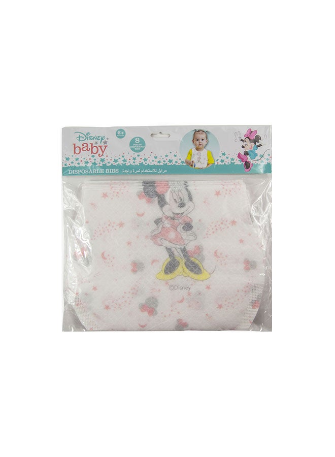 Disney 8-Piece Minnie Mouse Print Bibs - Image 2