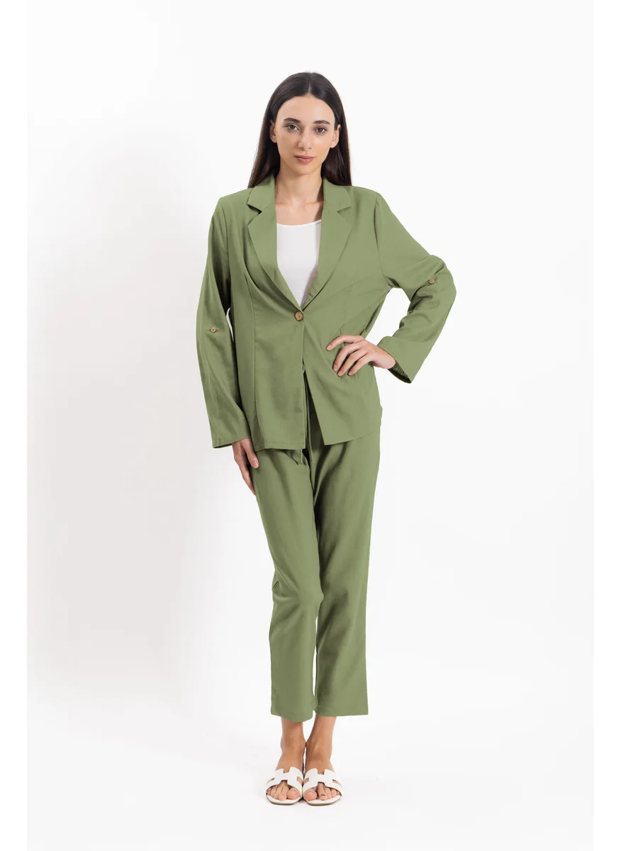 شايبس LINEN BLEND BLAZER SET