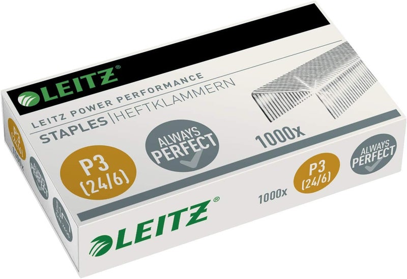 Leitz Power Performance P3 Galvanised Staples 24/6 mm - Pack of 1000 - Image 1