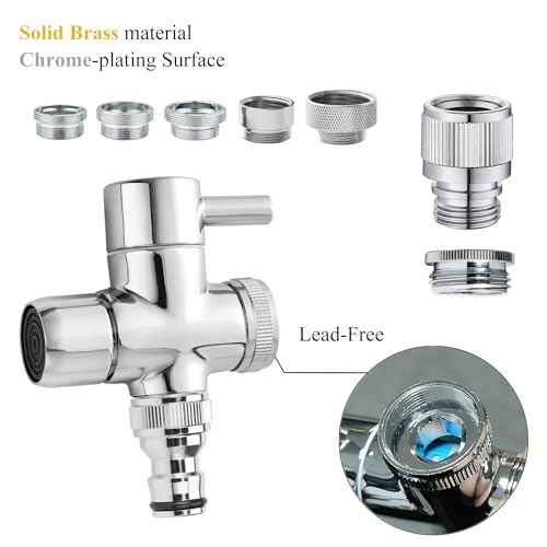 Sneatup Faucet Aerator to Garden Hose Diverter (5 adapters + Quick Connector) - Image 4