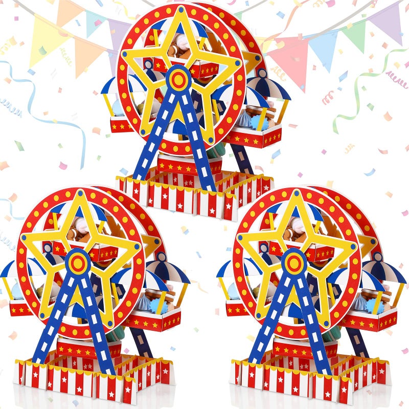 Epakh Carnival Ferris Wheel Centerpiece Carnival Theme Party Decorations Carnival Cake Holder Circus Carnival Favor Supplies for Candy Desserts Cake Carnival Ferris Wheel Party Decorations - Image 1