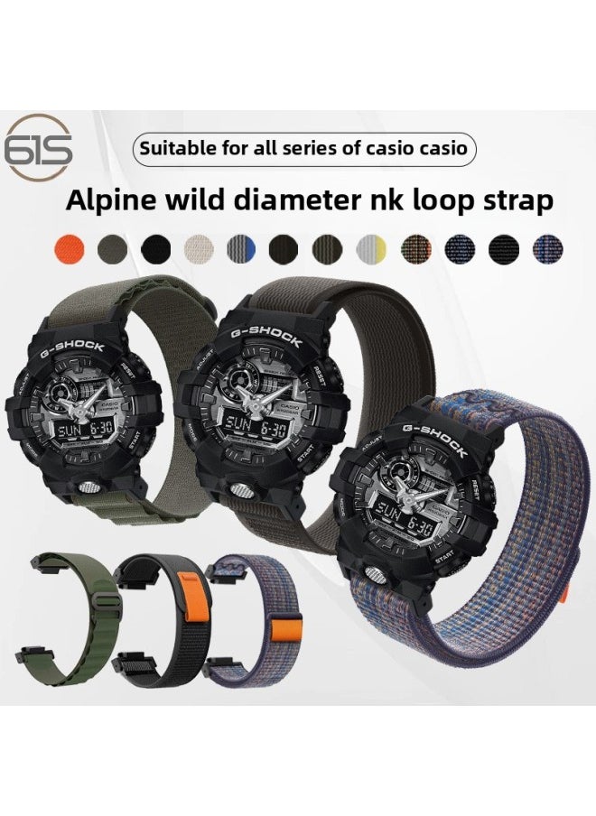 Generic - For Cassio Cassio Strap Alpine Trail Loop Strap G-SHOCKGA100 Sport DW-5600-Color:[Medium Grain Mountain] Orange - Image 1