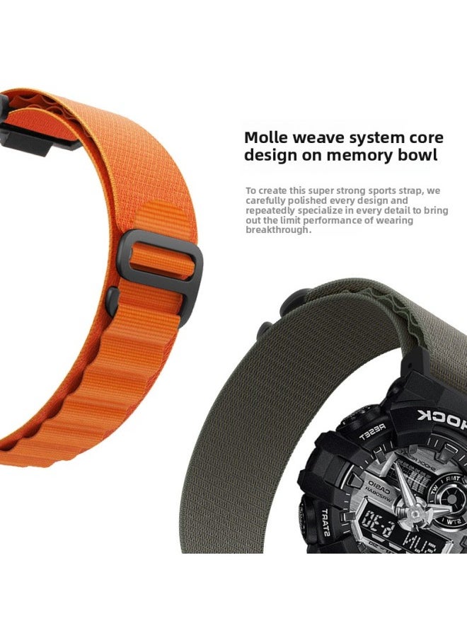 Generic - For Cassio Cassio Strap Alpine Trail Loop Strap G-SHOCKGA100 Sport DW-5600-Color:[Medium Grain Mountain] Orange - Image 1
