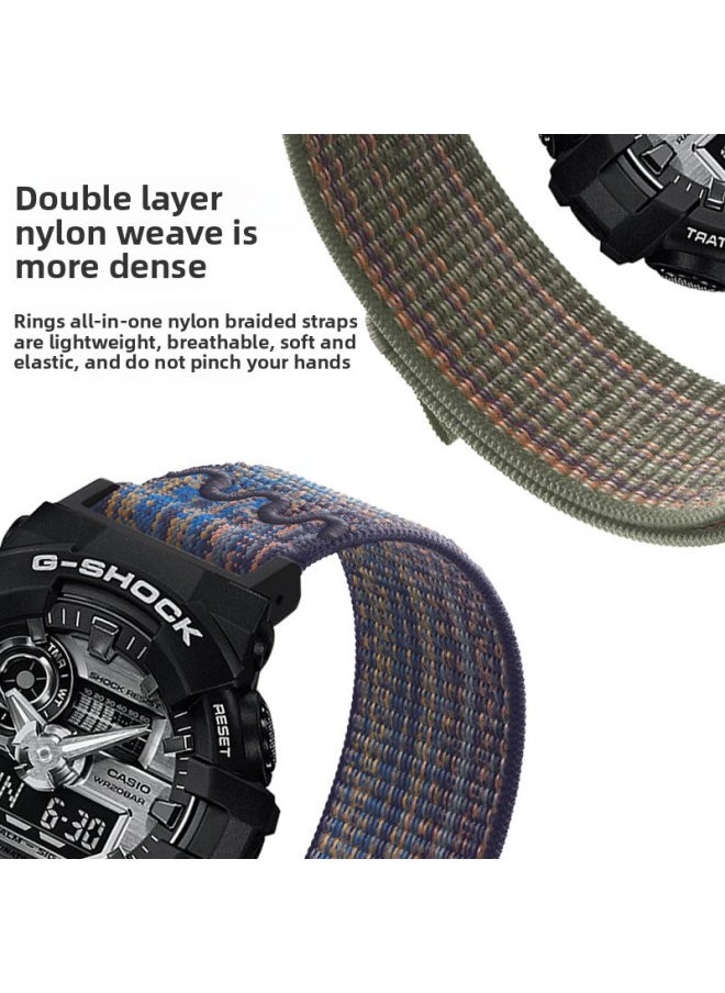 Generic - For Cassio Cassio Strap Alpine Trail Loop Strap G-SHOCKGA100 Sport DW-5600-Color:[Medium Grain Mountain] Orange - Image 1