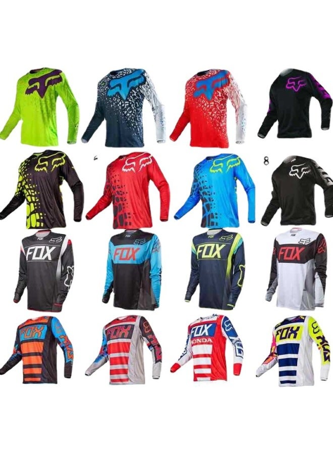 Mountain Bike Riding Suit Top Men's Long Sleeve Off-road Riding Suit Quick-dry T-shirt