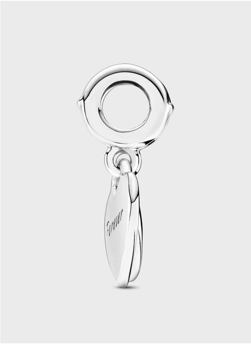 PANDORA Double Heart Split Dangle Charm  - Image 3