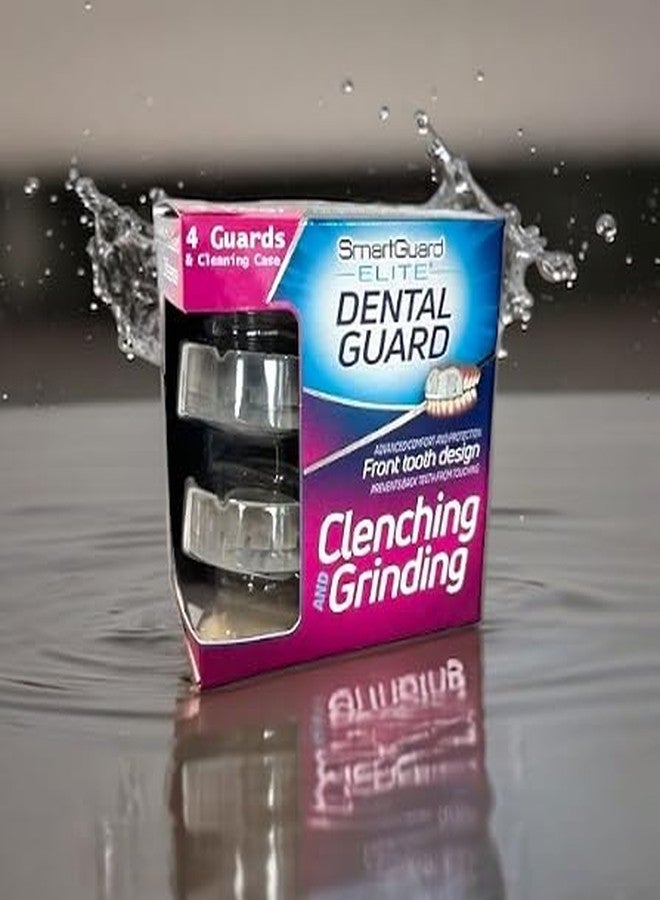 SmartGuard Dental Guard 4 Guards and Cleaning case Front Tooth Custom Anti Teeth Grinding Night Guard for Clenching Dentist Designed Bruxing Splint Mouth Protector for Sleep - Image 2
