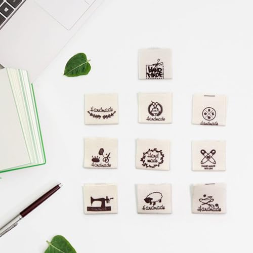 vingol 50 Pcs Clothes Cotton Labels Sewing Washable Handmade Garment Clothing for DIY Sewing (#2) - Image 2