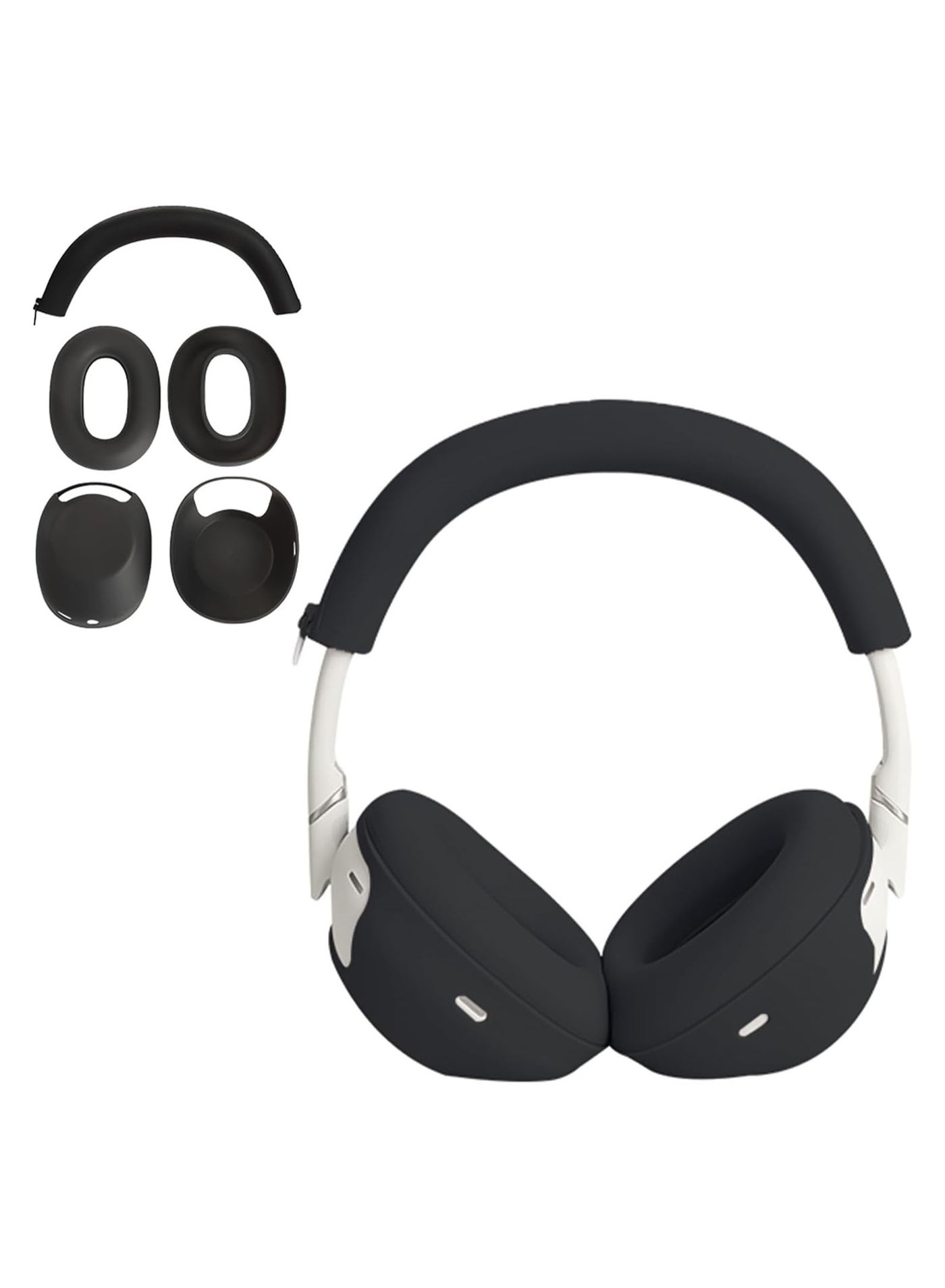 Protective Cover 3-Piece Set for Sony WH-1000XM6 Headphones, Silicone Earpad Covers/Ear Cup Covers/Headband Cover | Sweat-Resistant and Easy to Clean