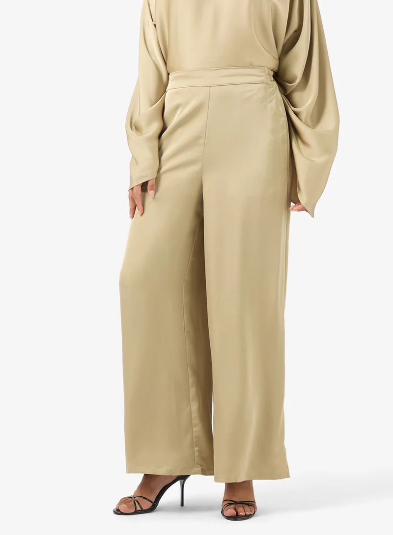 HIGH WAIST WIDE LEG pants