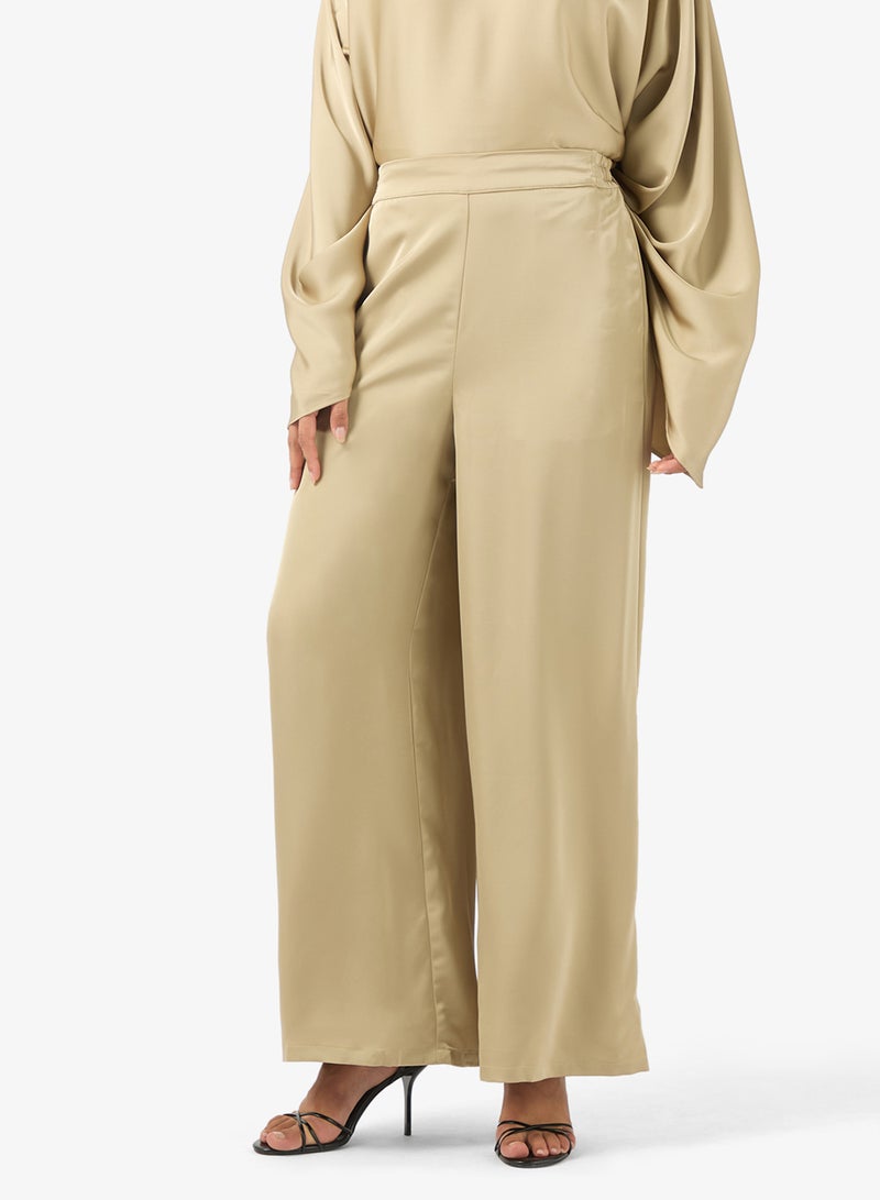 بي سي بي جي بنطلون واسع بخصر عالٍ - Image 1