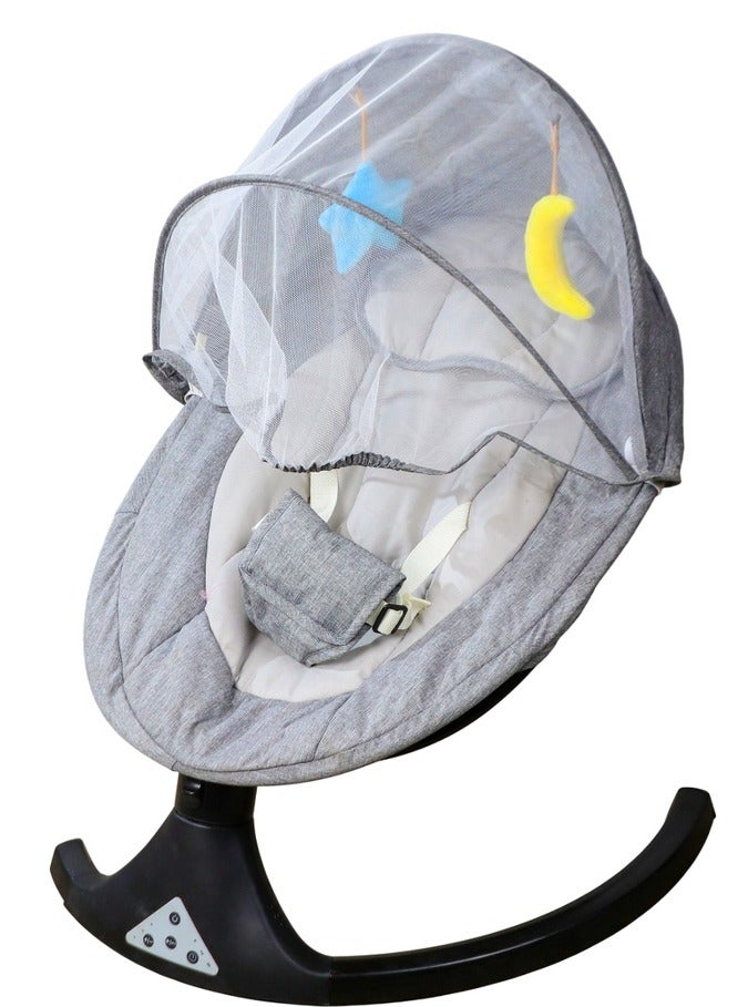 Electric Baby Gray Swing Chair with Remote Control - SW-W2105 - Image 1