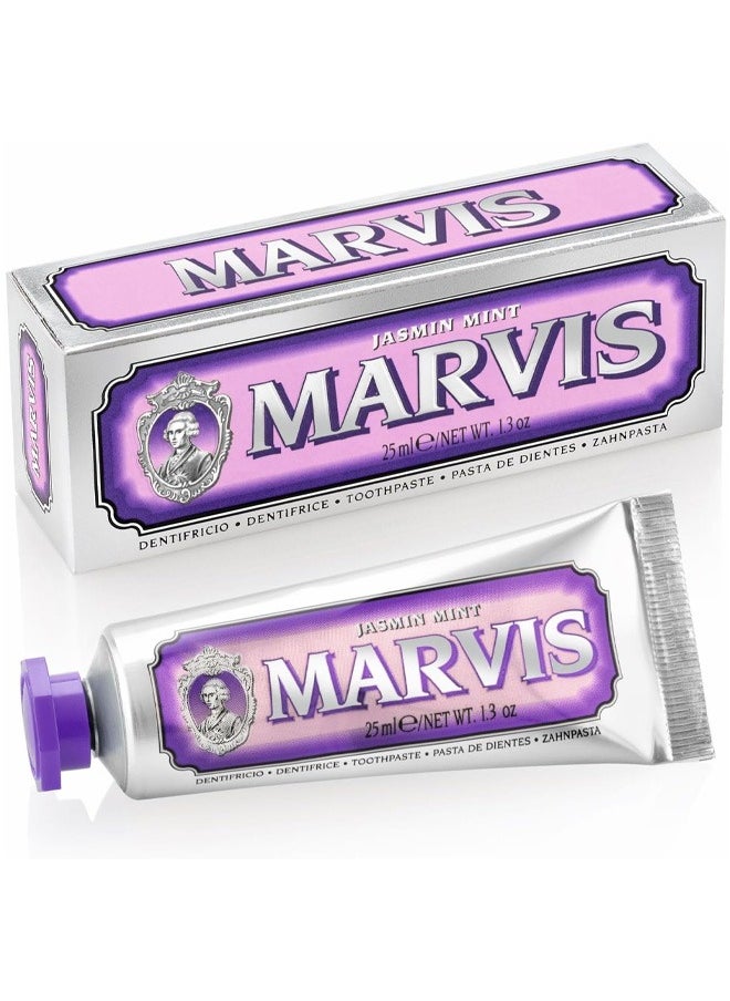 Marvis Marvis Jasmin Mint Toothpaste 25ml - Floral Jasmine and Refreshing Mint for a Luxurious Oral Care Experience  - Image 1