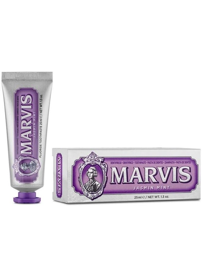 Marvis Marvis Jasmin Mint Toothpaste 25ml - Floral Jasmine and Refreshing Mint for a Luxurious Oral Care Experience  - Image 2