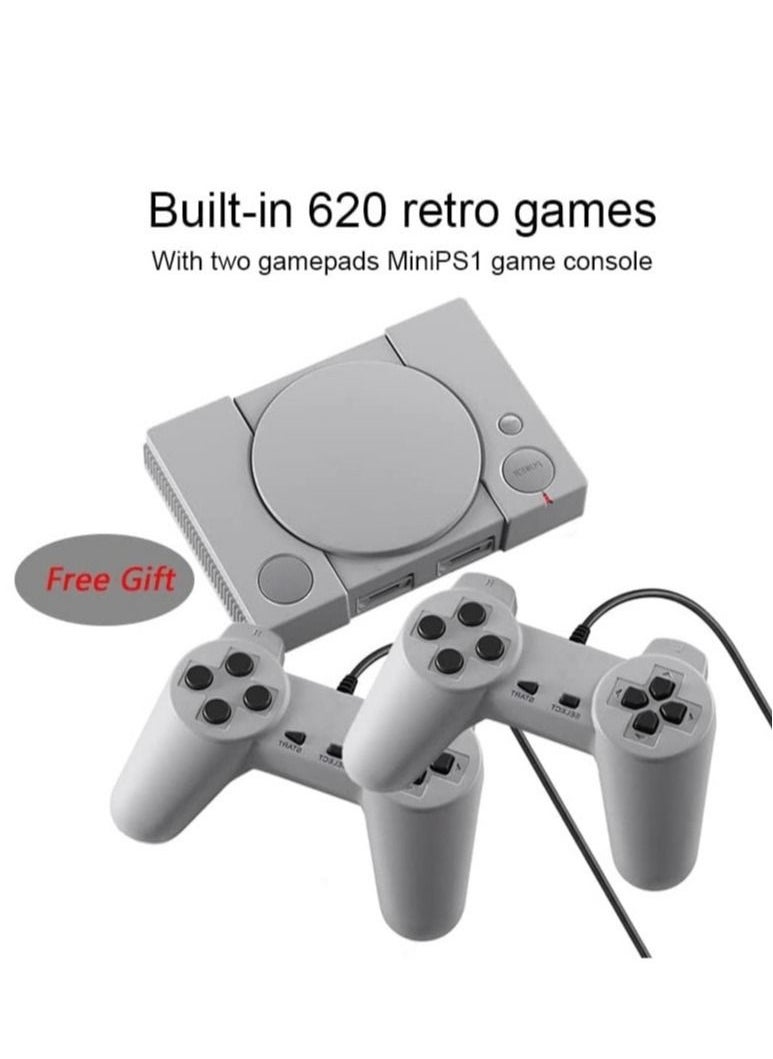 Mini 620 Retro Video Game Console Dual Player 8-Bit Support Output Home TV Plug and Play Play Stick Built-in Games Retro Handheld Game Console