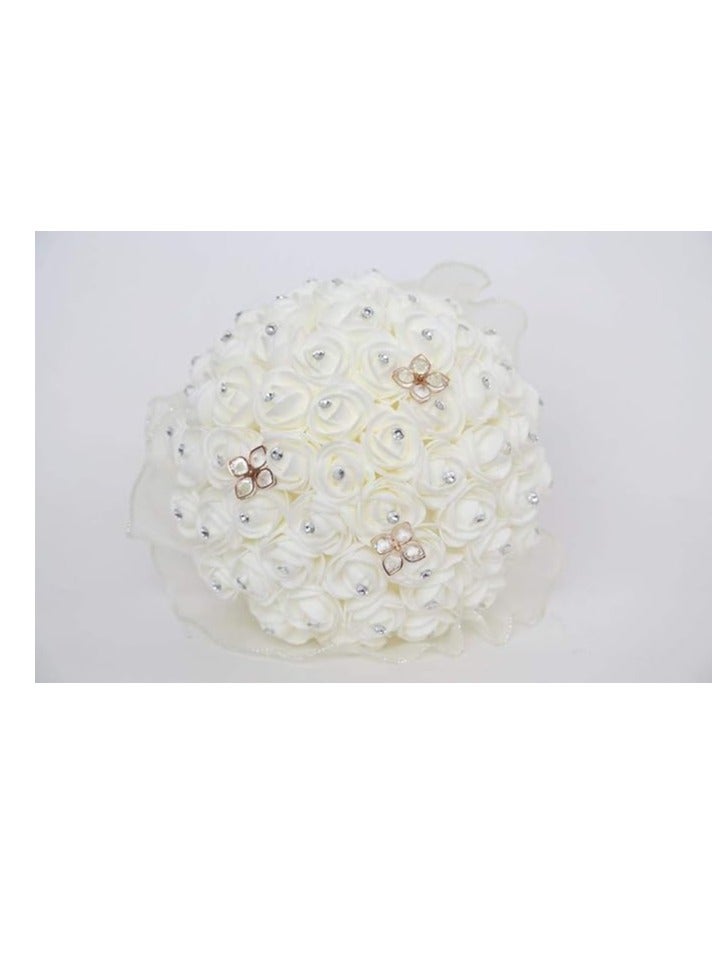 Bridal Roses Bouquet For Wedding And Engagement - Image 2