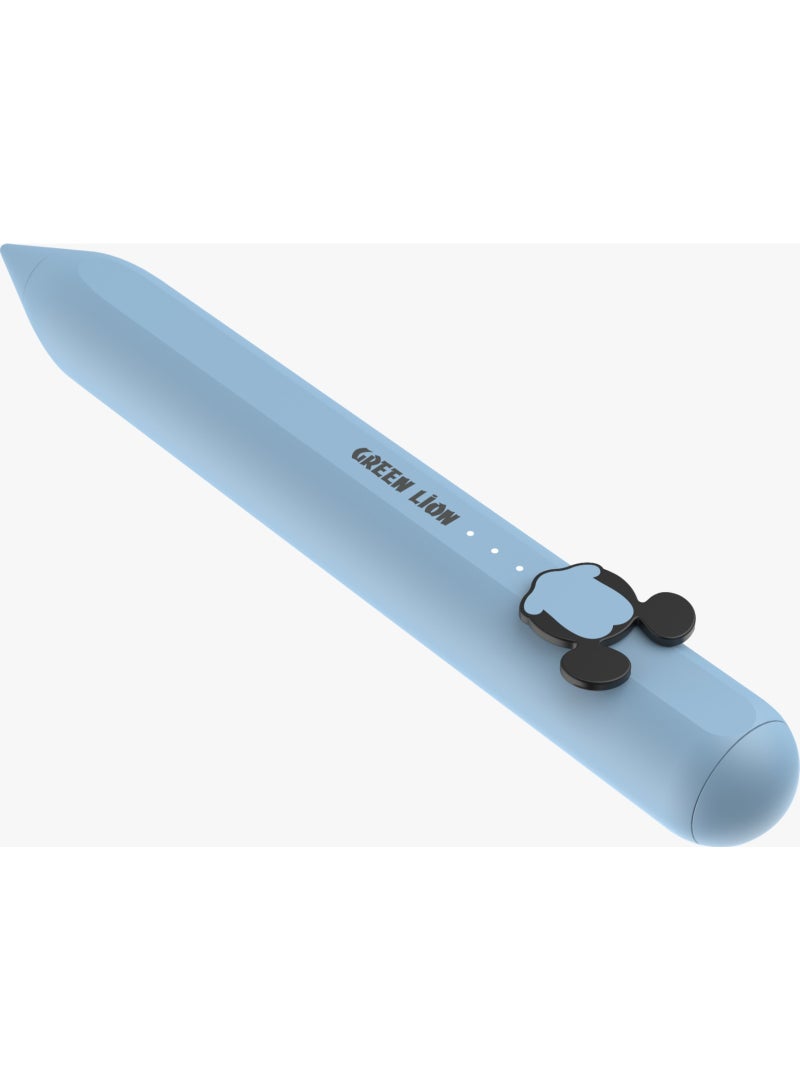 GREEN LION Kids Pro Active Stylus Pen / Advanced Tilt Sensitivity / Battery Level Indicator / Skin-Friendly / Precision Angle Control - Blue - Image 2