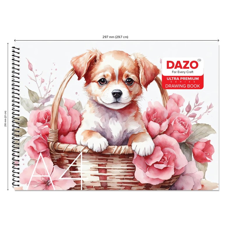 DAZO Ultra Premium A4 Drawing Book 36 Pages Spiral Bound for Every Craft - Image 3