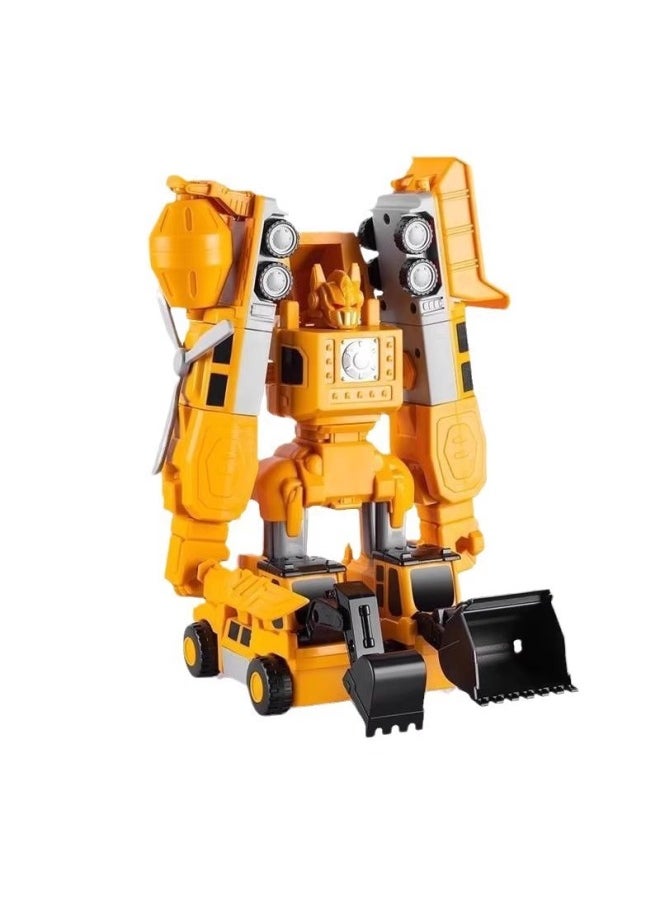 null - Magnetic Suction Building Blocks Variable Magnetic Deformation Engineering Vehicle Land, Sea And Air Assembled Building Blocks Children's King Kong Toy Car-Colour:990-4 Small Magnetic Engineering Vehicle [90pcs Color Box] - Image 1