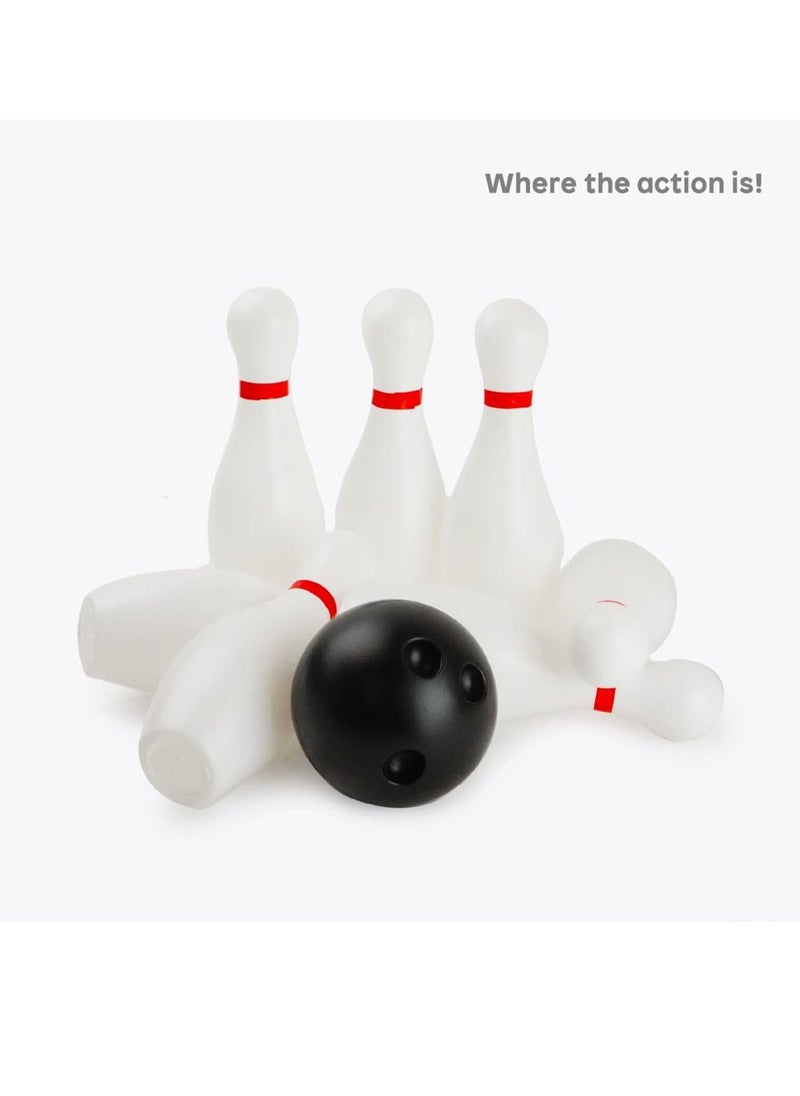 LIMOS Kids Bowling Set 12 Piece Lawn Bowling Games Set Portable Indoor or Outdoor Bowling Game  - Image 2