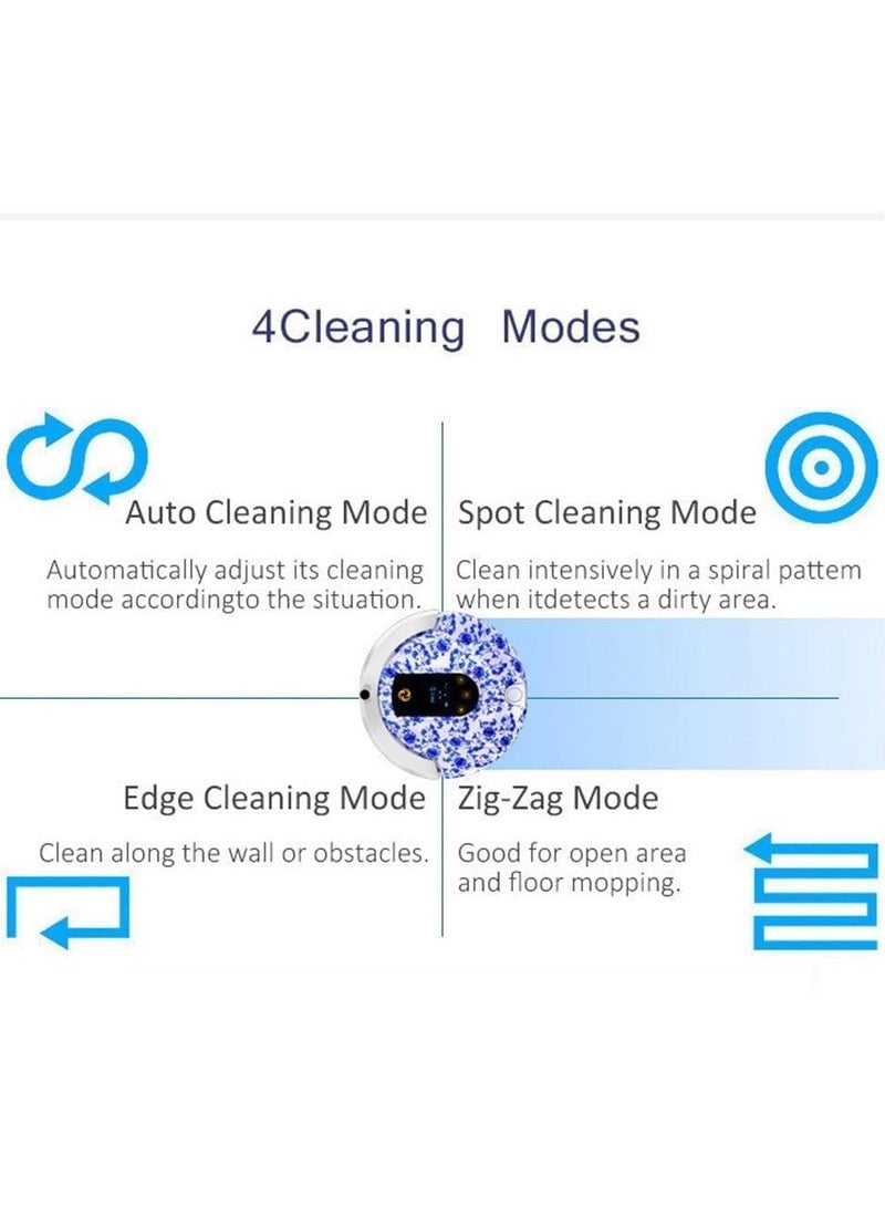 INTELLIGENT Cleaner Automatic Robot Vacuum Programmable Cleaner Robotic Auto Home for Clean Carpet Hardwood Floor Self Activation and Charge Dock