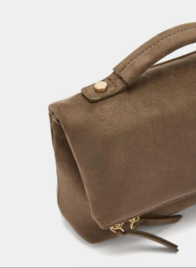 بارفوا حقيبة حفلة مع غطاء جلدي