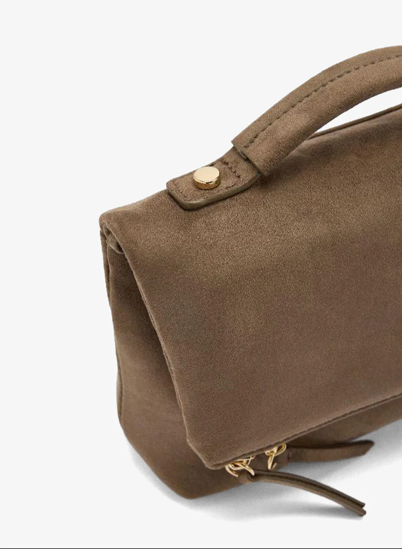 بارفوا حقيبة حفلة مع غطاء جلدي