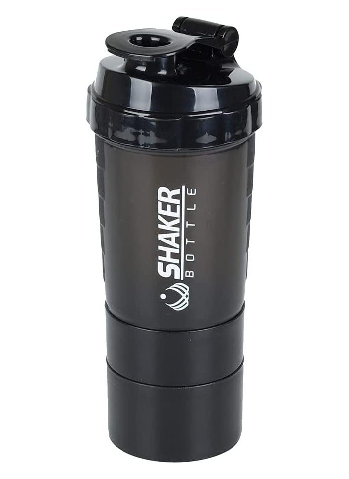 Shaker BOTTLE - Protein Shaker Bottle – Long Lasting and Light Weight BPA Free Sports Gym Supplements Bottle with Mixture Ball (500ml) - Image 1