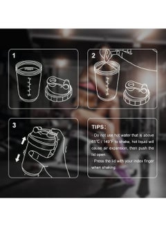 Shaker BOTTLE Protein Shaker Bottle – Long Lasting and Light Weight BPA Free Sports Gym Supplements Bottle with Mixture Ball (500ml)  - Image 3