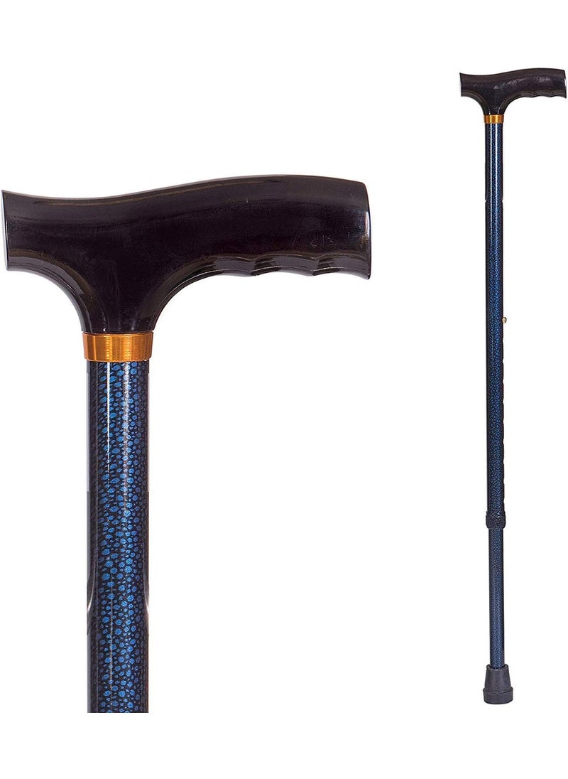 DMI DMI Lightweight Aluminum Adjustable Walking Cane with DerbyTop Handle for Men and Women  - Image 1