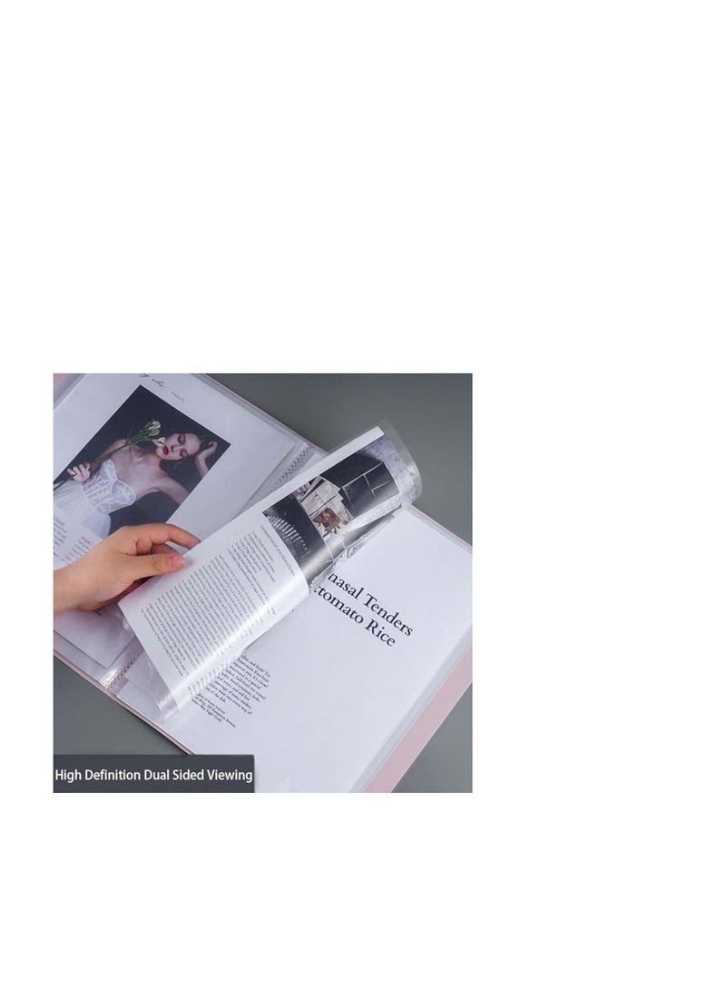 MODEST Display Book 30 Pocket BLUE Lets you organize your papers, files and documents easily Ultra-thin and non-sticking design for easy usability Compatible paper size is A4  - Image 2