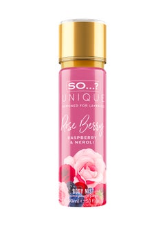 So..? Unique Women's Rose Berry Body Mist | 150ml | Luxurious Floral & Fruity Fragrance Spray | Long-Lasting, Refreshing Perfume For Women | Perfect for Daily Wear & Special Occasions  - Image 1
