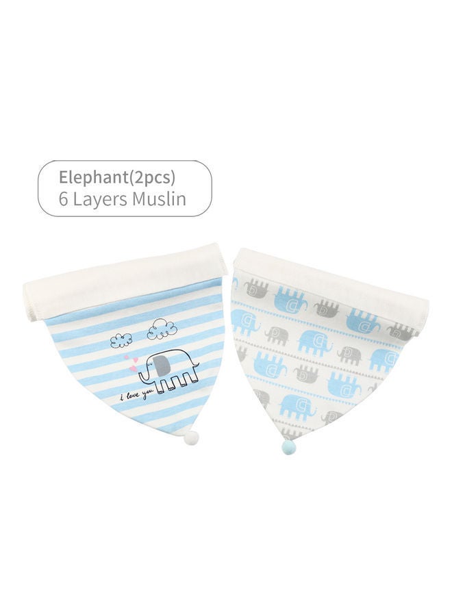 NIBEMINENT 2-Pack Baby Bib Wipe Sweat Absorbent Cloth - Image 3