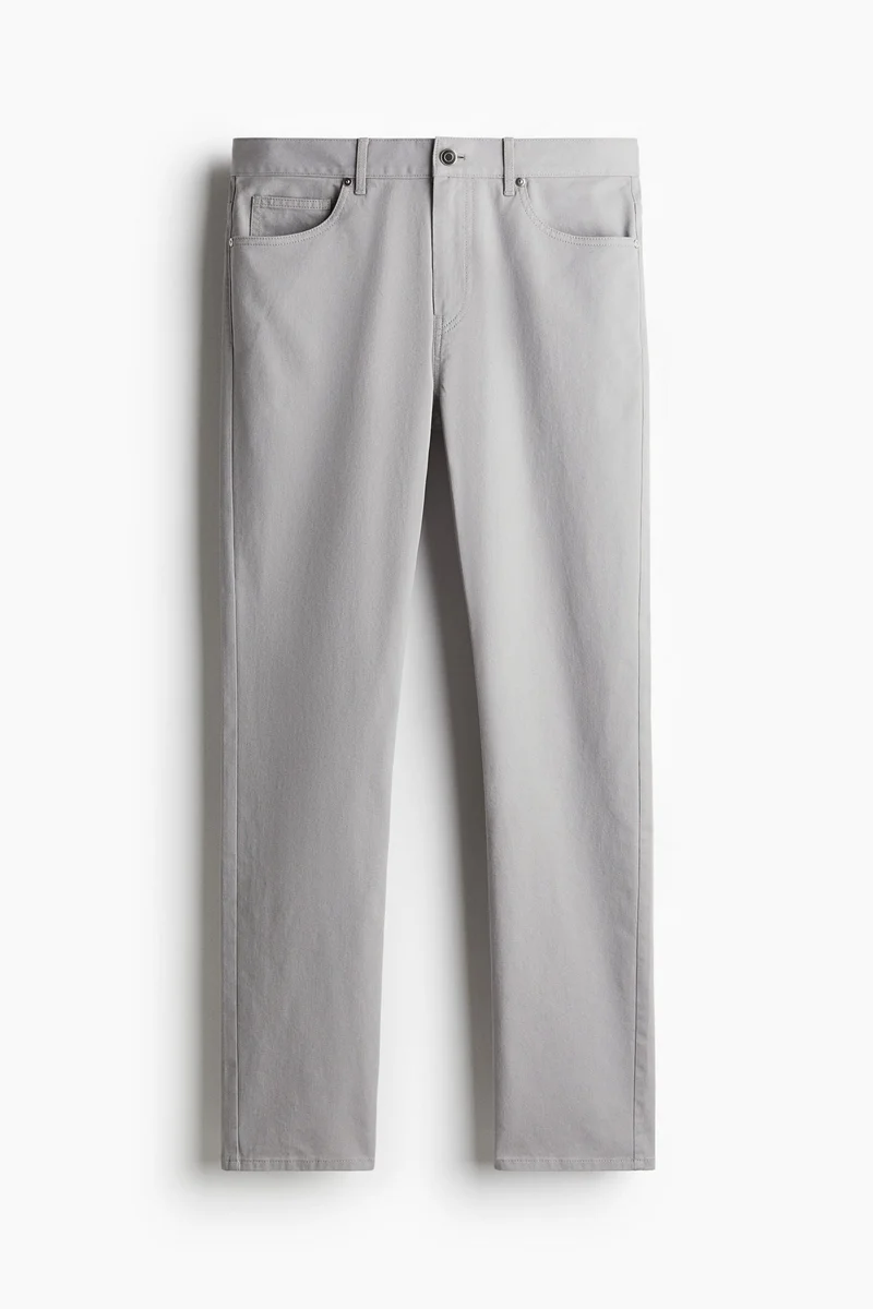 H&M Slim Fit Cotton Twill Trousers