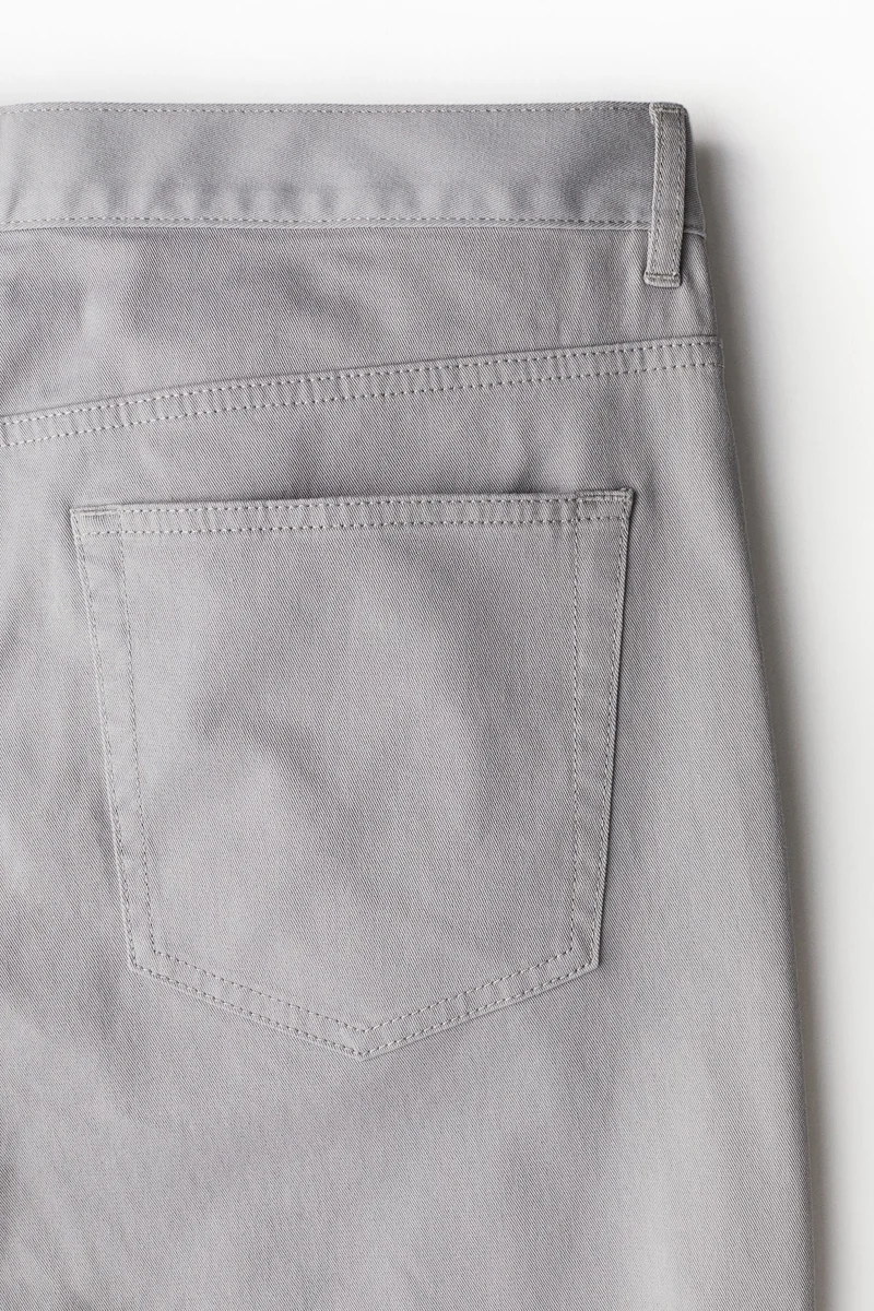 H&M Slim Fit Cotton Twill Trousers