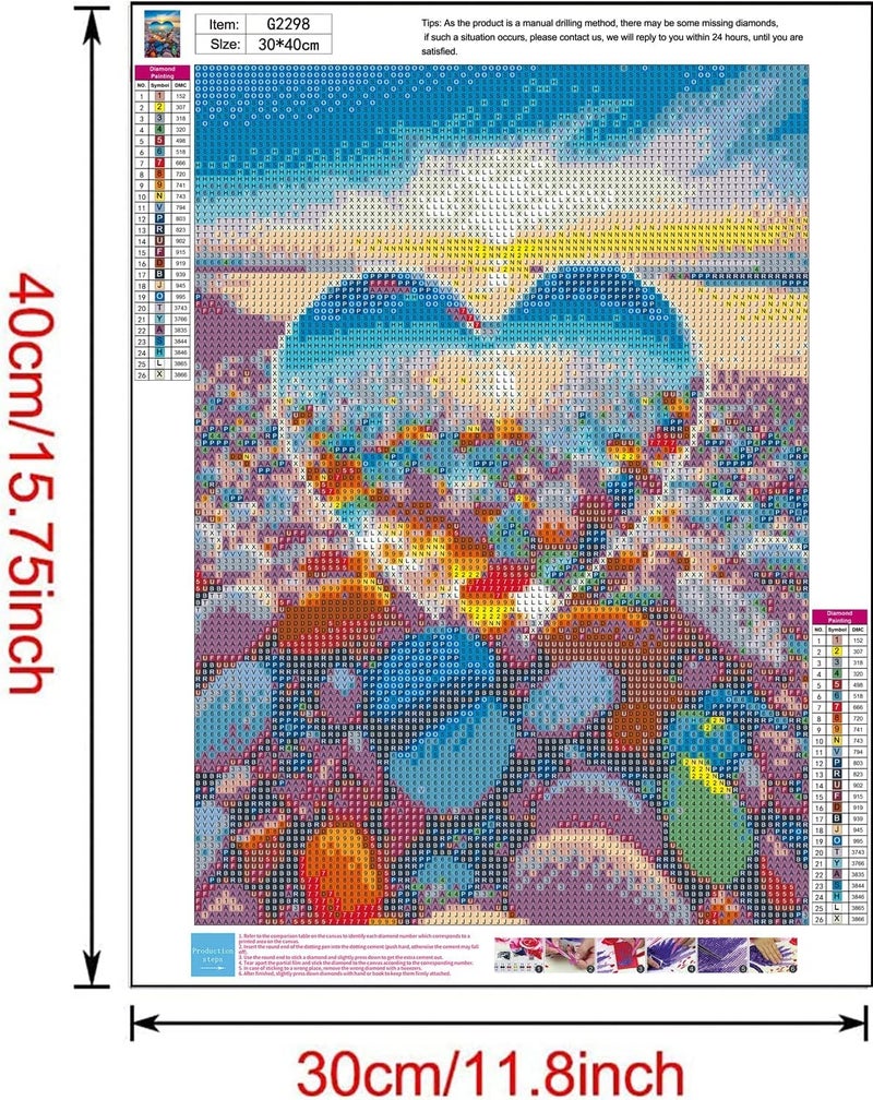 Clendo 12 Pack Diamond Painting Kits for Adults,5D Landscape Diamond Art Kit for Beginners, DIY Paint with Diamonds Round Full Drill Paintings Gem Art for Home Wall Decor Inch12X16 - Image 2