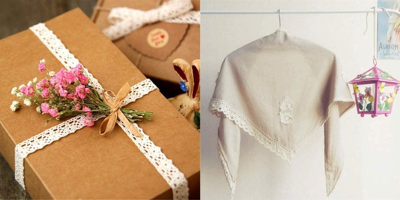 Diy Crafts 15100 Knitting Cotton Lace Ribbon Handmade Patchwork Scrapbook Craft for Diy Apparel Sewing Accessories, Pack of 30 Mtr 15x2 (White) - Image 4