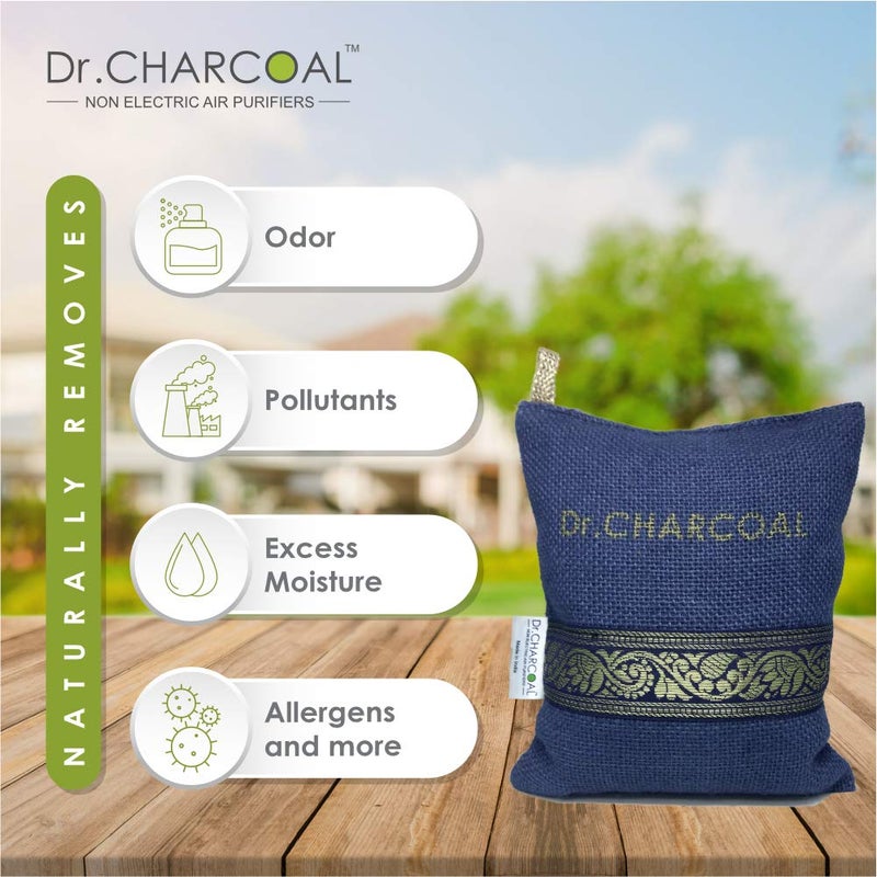 Dr. CHARCOAL Dr CHARCOAL NonElectric Air Purifier And Dehumidifier For Home Office Living Room Kids Room Bedroom Pet Areas 500 Grams Classic Neel Powder - Image 2
