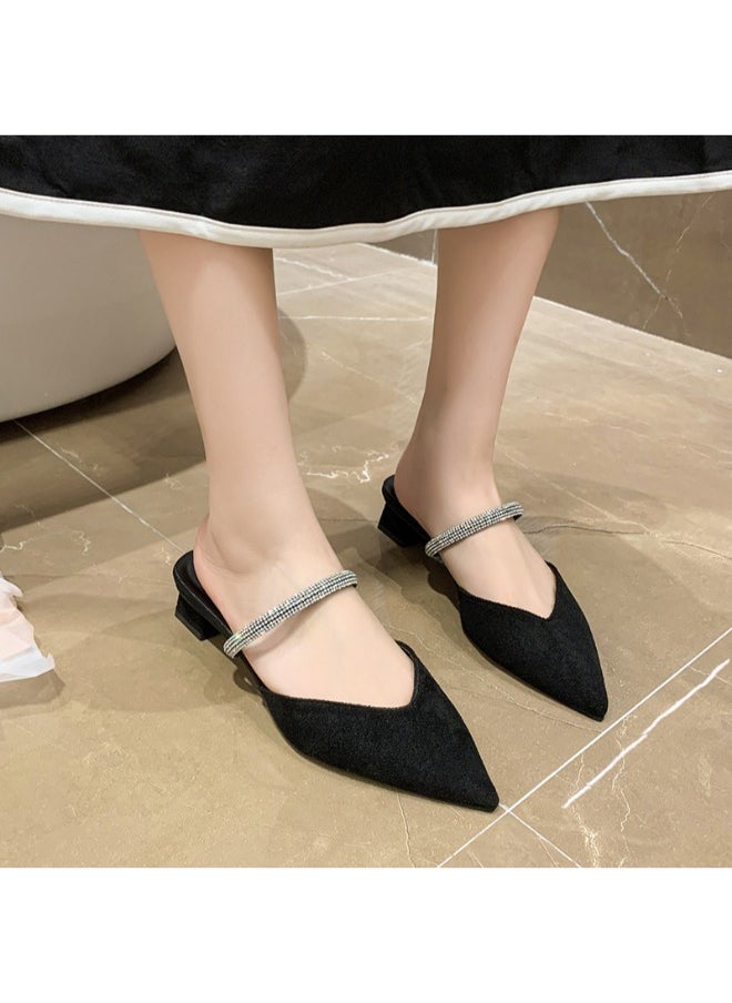 Rup Art Low Block Heel Fashion Ladies Slippers Elegant Women’s Pointed Toe Slippers  - Image 5