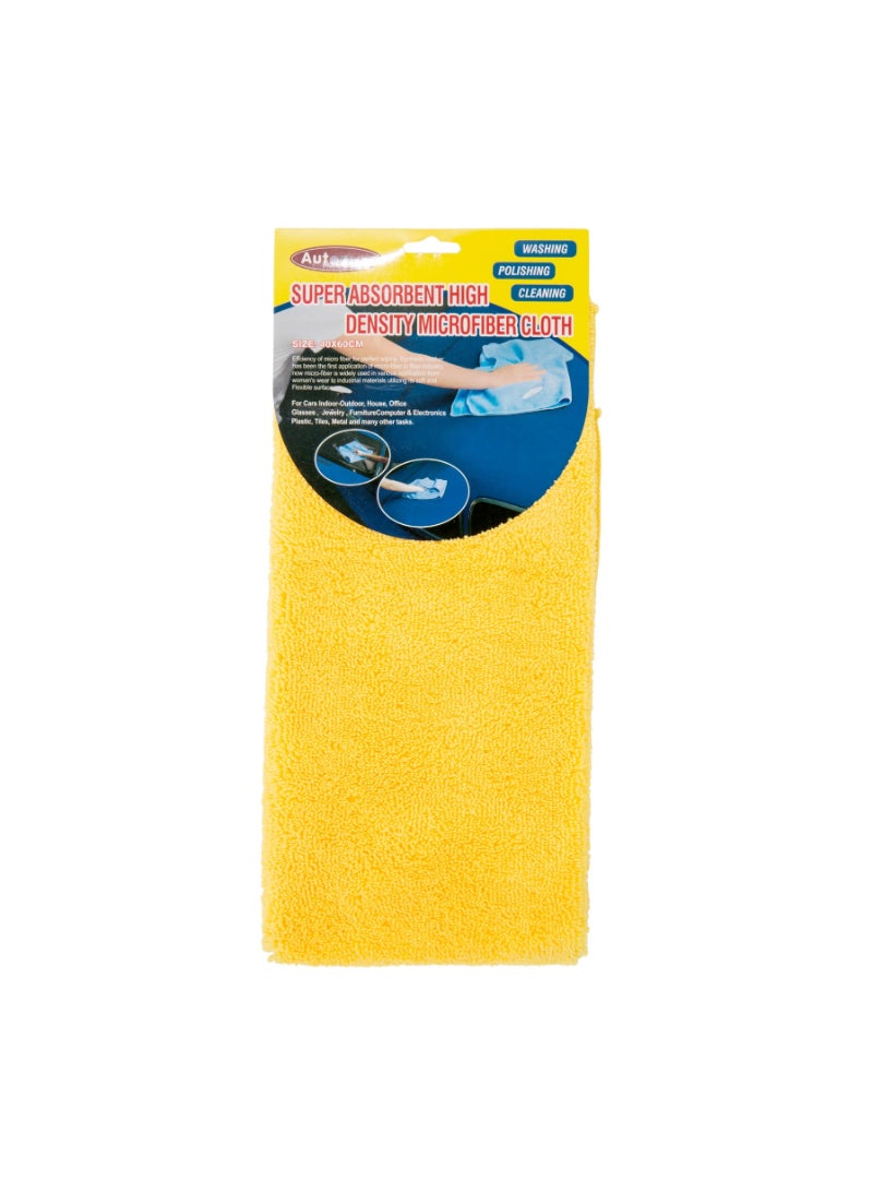 AutoPlus Hi-Density Microfiber Cloth (40 x 60 cm, Yellow)
