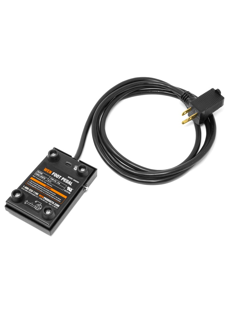 Wen WEN WA0392 120V 15-Amp Momentary Power Foot Pedal Switch for Woodworking  - Image 2