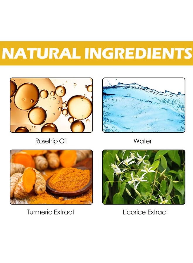 إيلهو 100٪ استخراج الكركم حبر الوجه ، بقعة مظلمة تصحيح حبر للوجه ، يقلل من التصبغ الزائد ، Antil الشيخوخة Linghten بقع العمر ، بقع الشمس ويحسن لون الجلد ، تهدئة وتسليم الجلد - Image 3