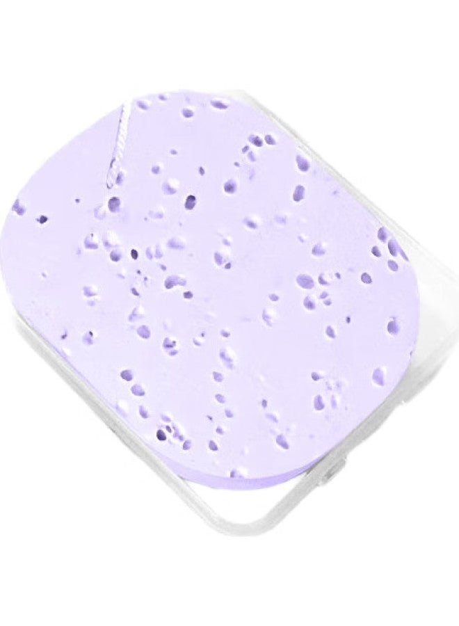 Uplus Extra Large And Thick Cleaning Power Strong Mesh Multi-Hole Face Cleansing Puff Beehive Facial Cleansing Puff 2 Pieces With Storage Box - Image 2