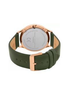 French Connection Men’s Analogue Quartz Green Dial Leather Straps Watch FCN00047C - 42mm  - Image 3