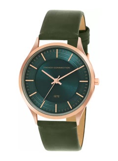 French Connection Men’s Analogue Quartz Green Dial Leather Straps Watch FCN00047C - 42mm  - Image 2